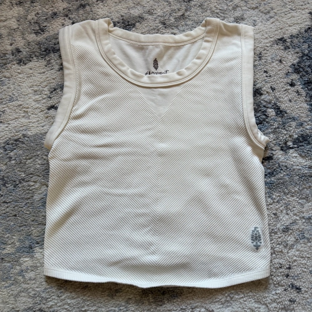 Free People Movement Free Throw Muscle Tank White